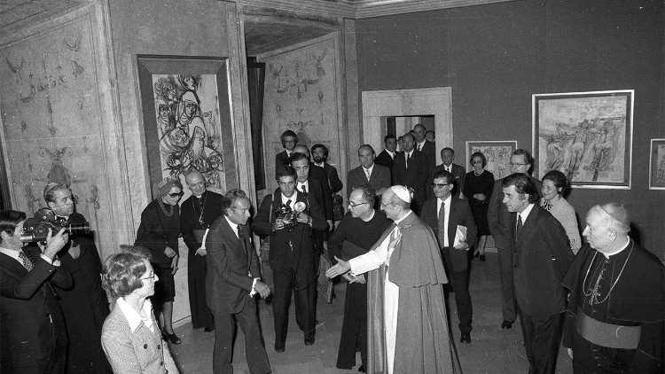 Η συνάντηση με τους καλλιτέχνες του Πάπα Παύλου ΣΤ΄ το 1973