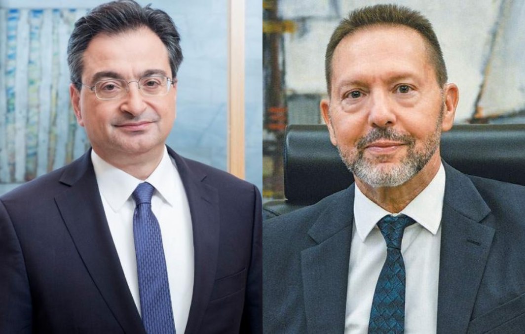 Φωκίων Καραβίας, CEO Eurobank και Γιάννης Στουρνάρας, Διοικητής της Τράπεζας της Ελλάδος (ΤτΕ)
