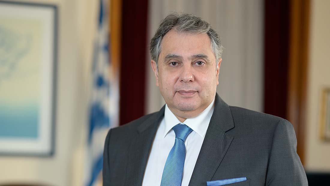 Βασίλης Κορκίδης, πρόεδρος του Εμπορικού και Βιομηχανικού Επιμελητηρίου Πειραιώς (ΕΒΕΠ)