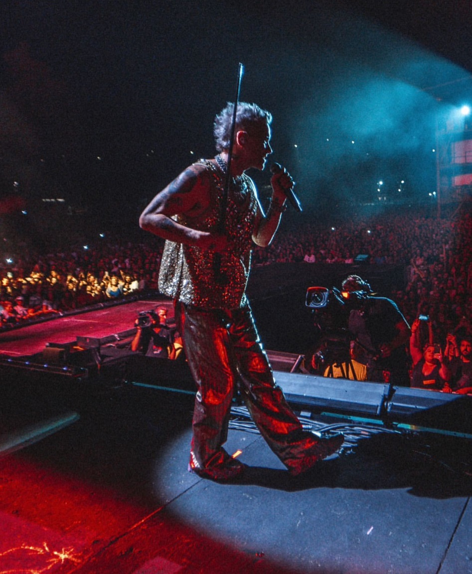 Ο Ρόμπι Γουίλιαμς στη σκηνή του Rockwave Festival, στη Μαλακάσα, το Σάββατο 1η Ιουλίου 2023