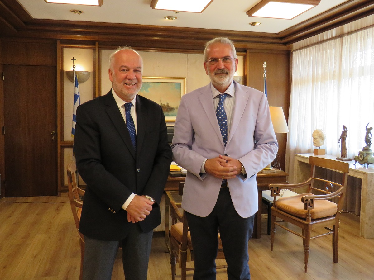 Ο Υπουργός Δικαιοσύνης, Γιώργος Φλωρίδης με τον Ιωάννη Σαρμά