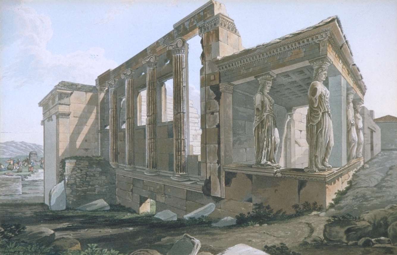 Το Ερέχθειο από τον Έντουαρντ Ντόντγουελ, 1821