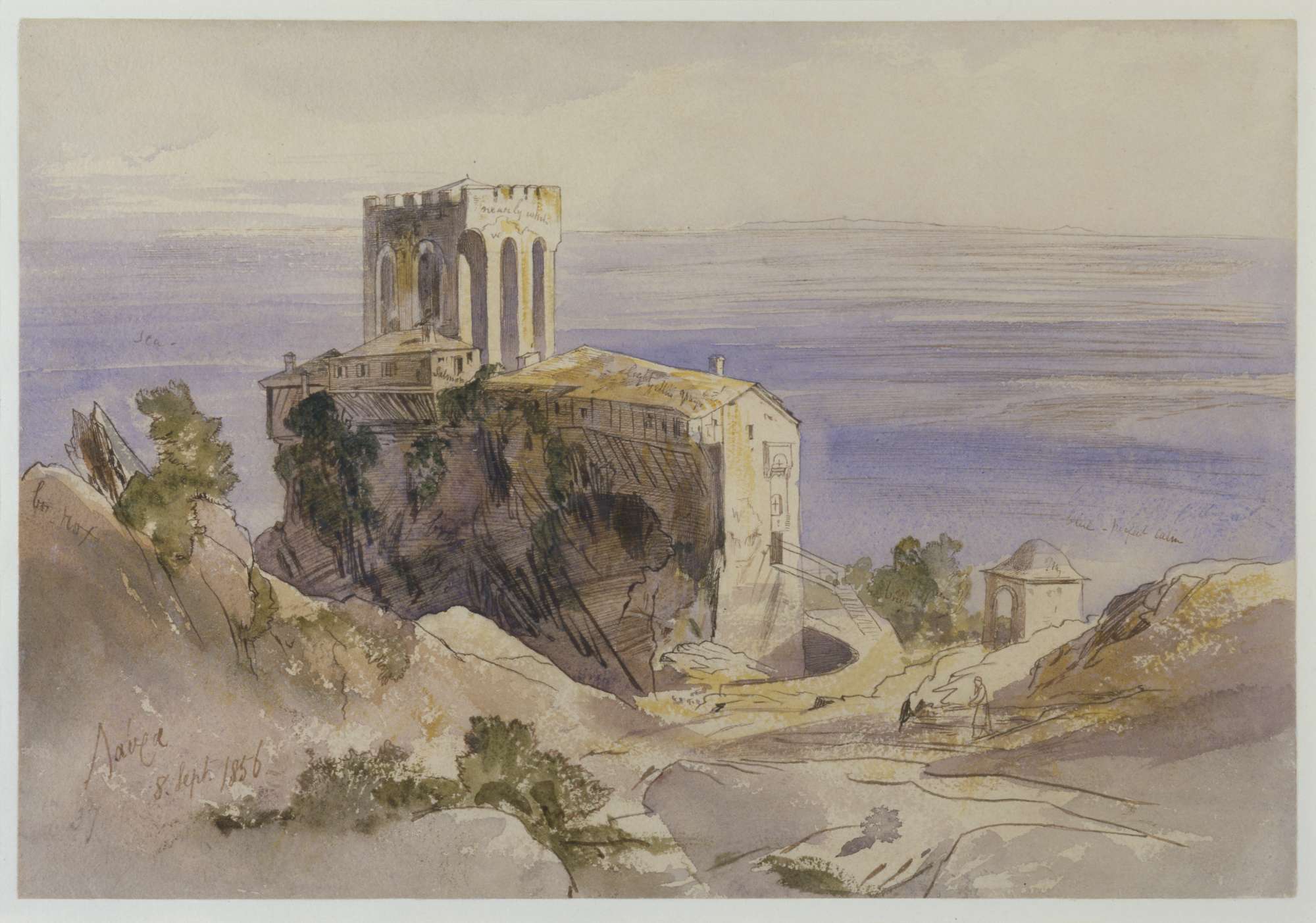 Έντουαρντ Λιρ, Ελληνικό μοναστήρι (λαύρα), 1856