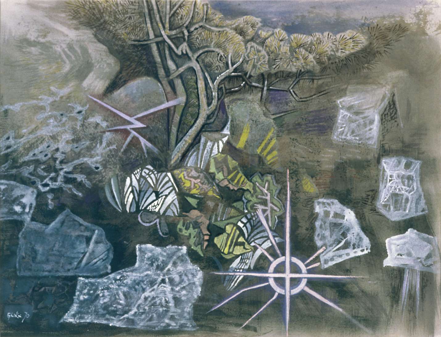 Νίκος Χατζηκυριάκος – Γκίκας «Ερημική παραλία», 1970