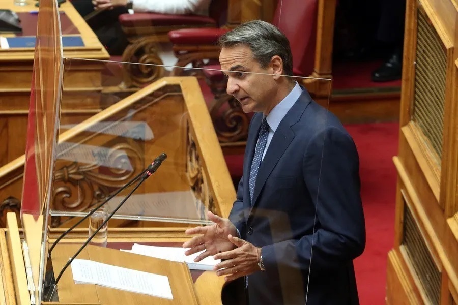 Ο Πρωθυπουργός, Κυριάκος Μητσοτάκης σε παλαιότερη συνεδρίαση στη Βουλή