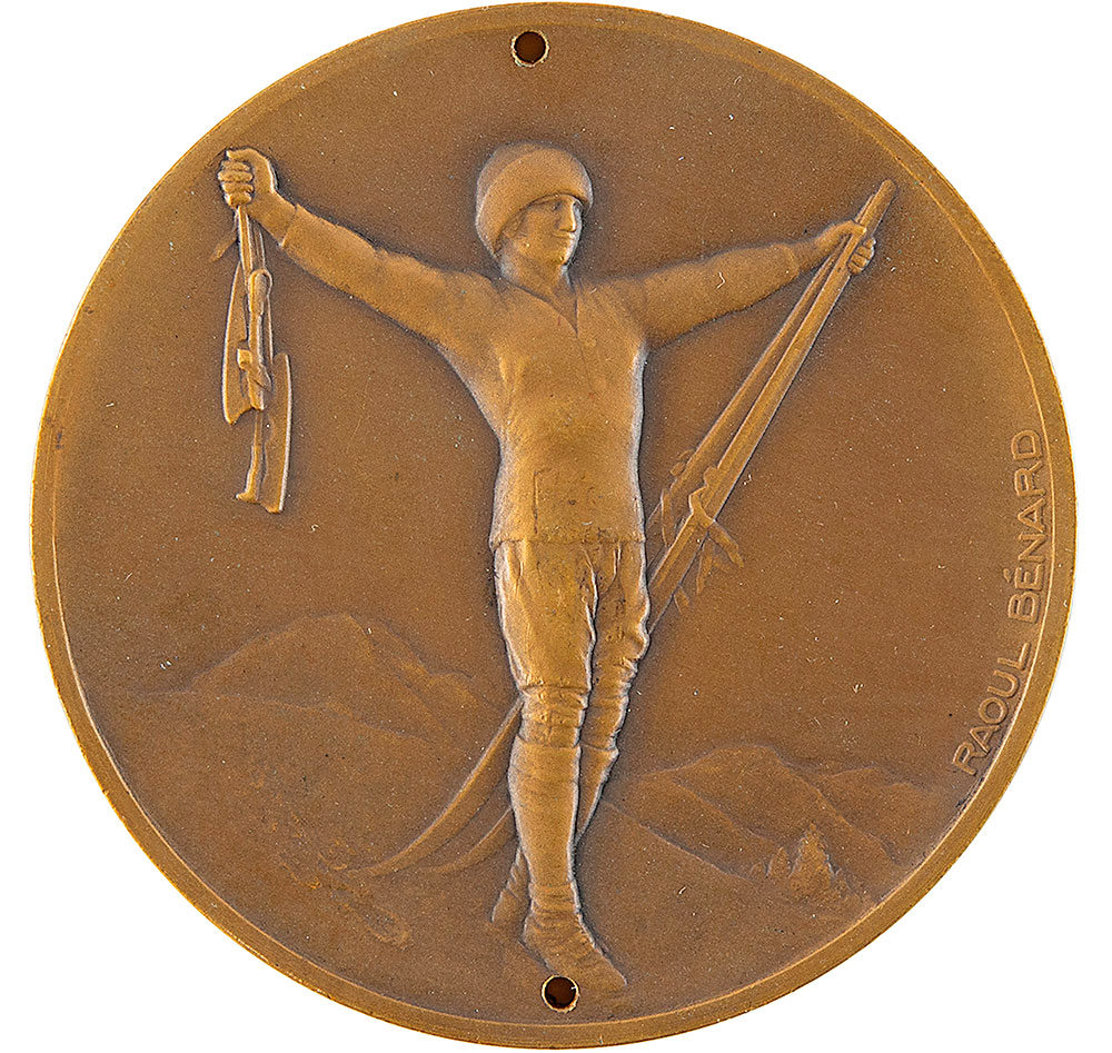 Χάλκινο μετάλλιο από τους Χειμερινών Ολυμπιακών Αγώνων στο Σαμονί, το 1924