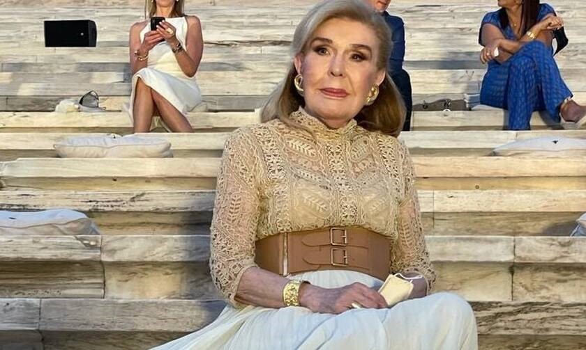 5.Η Μαριάννα Βαρδινογιάννη στο Παναθηναϊκό Στάδιο κατά την παρουσίαση της συλλογής το οίκου Dior