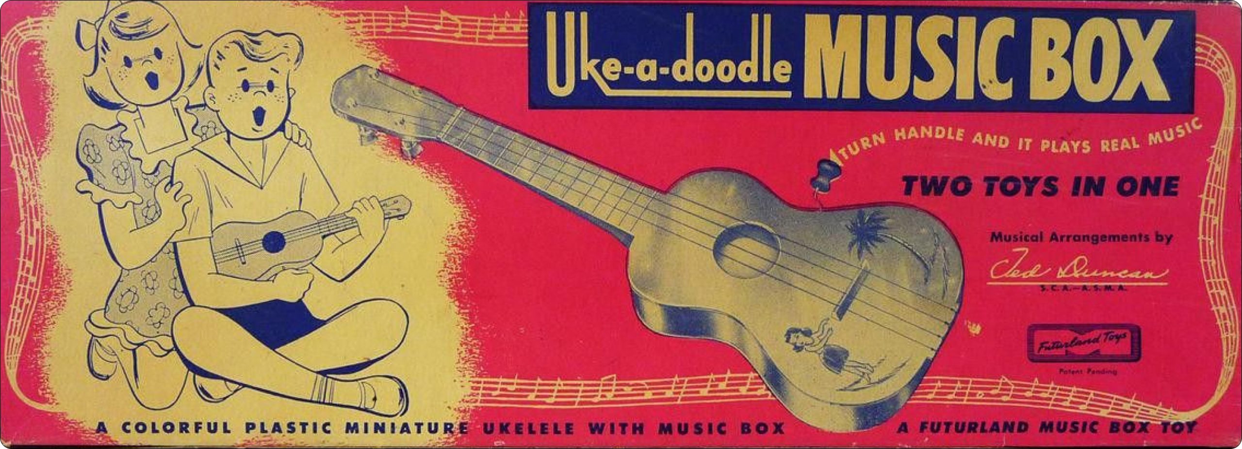 Το Uke-A-Doodle, το πρώτο προϊόν της Mattel κυκλοφόρησε το 1947. | Πηγή: Mattel