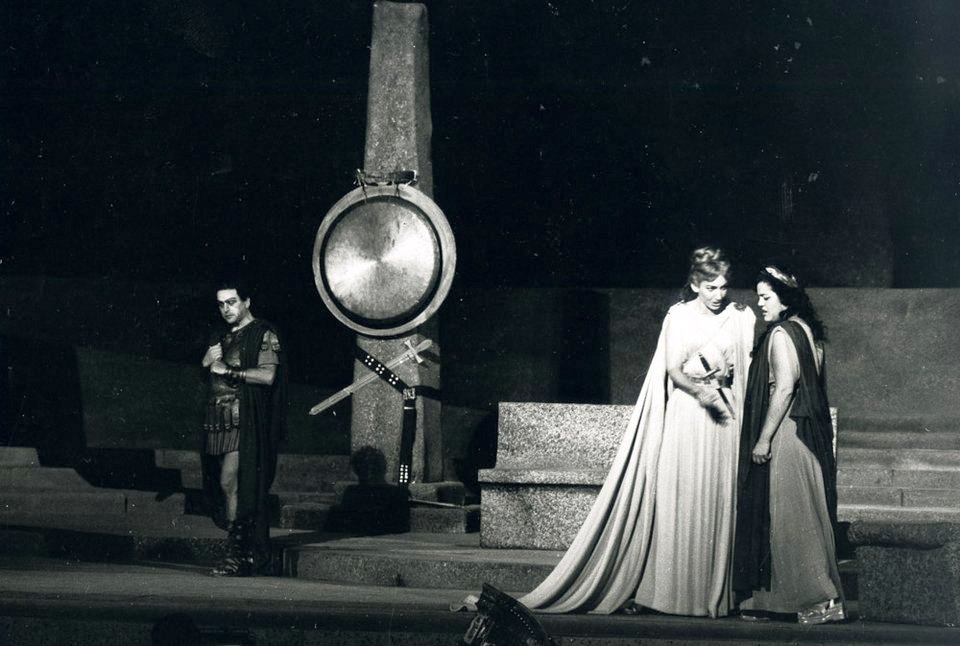 Η Μαρία Κάλλας και η Κική Μορφονιού στην όπερα του Μπελίνι «Νόρμα» στο αρχαίο θέατρο Επιδαύρου
