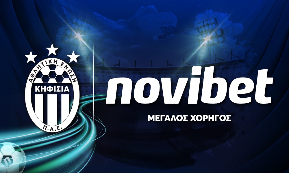 Logo της Novibet και της ΠΑΕ Κηφισιάς