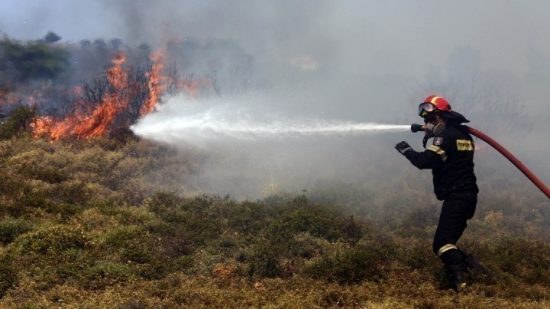 Πυρκαγιά στο Μαρκόπουλο Κεφαλονιάς