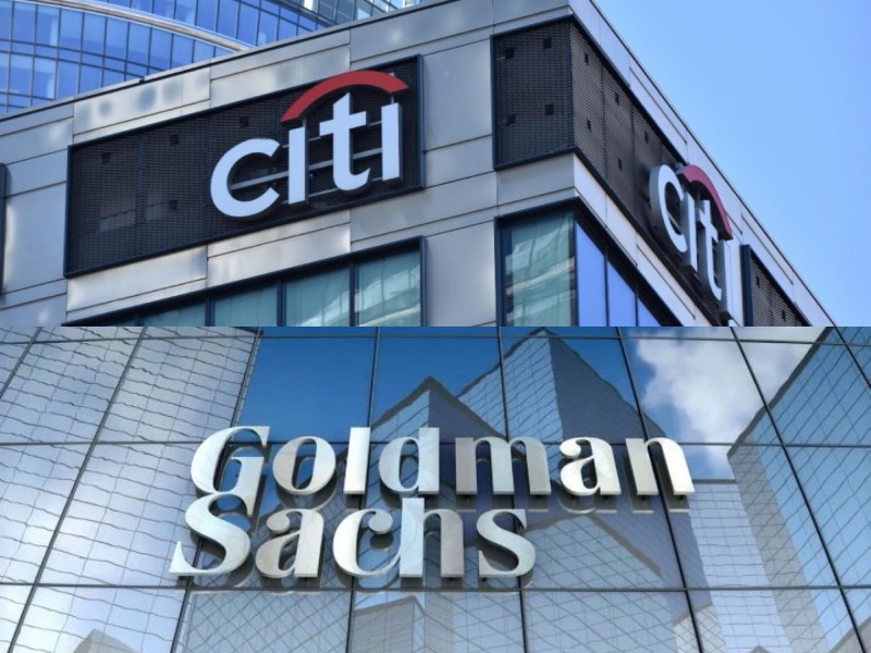 Πρόσοψη των εγκαταστάσεων Citi Group- Goldman Sachs