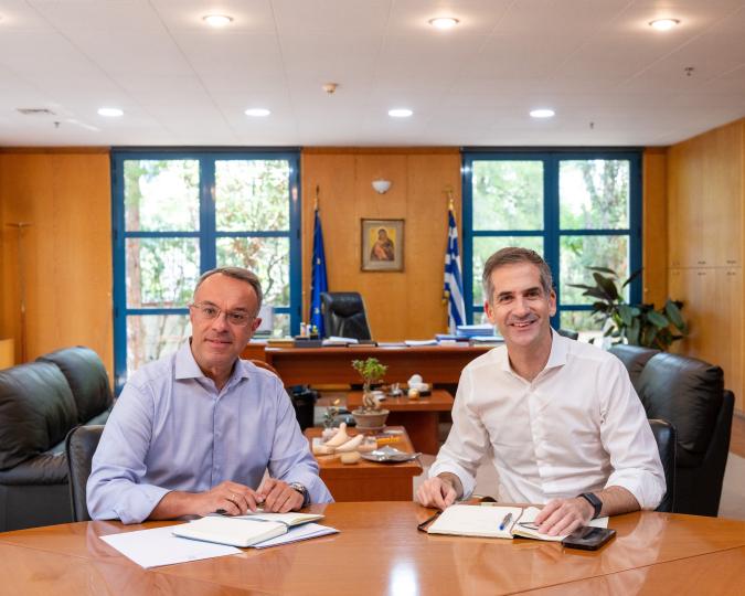 Χρήστος Σταϊκούρας, υπουργός Υποδομών Μεταφορών και Δικτύων - Κώστας Μπακογιάννης, δήμαρχος Αθηναίων