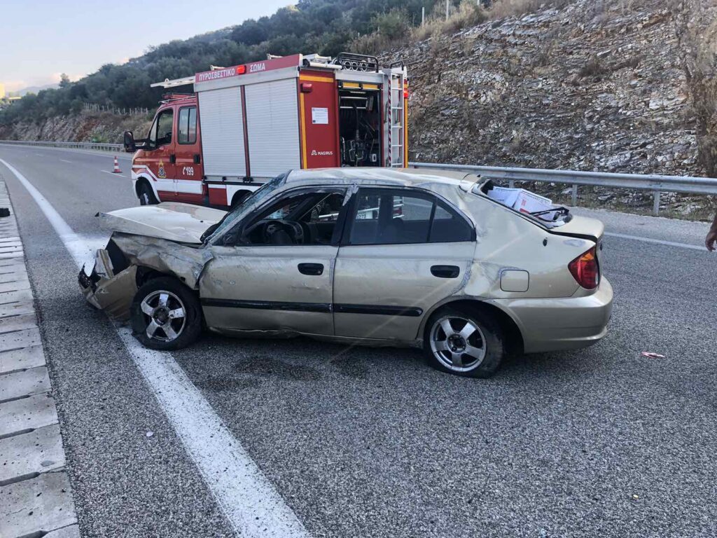 Τροχαλιο ατύχημα στον Κουβαρά