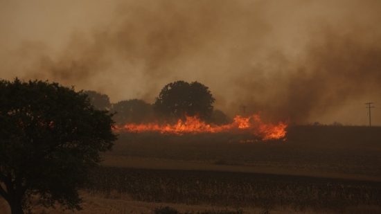 Προς Βατώνα το μεγάλο μέτωπο της πυρκαγιάς στα Ψαχνά