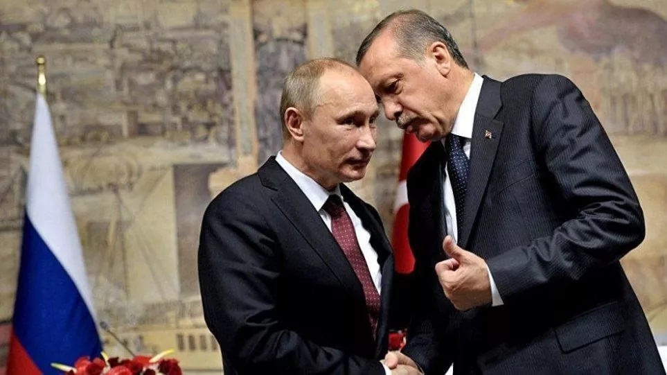 Ο Ρώσος Πρόεδρος, Βλαντίμιρ Πούτιν και ο Τούρκος Πρόεδρος, Ρετζέπ Ταγίπ Ερντογάν