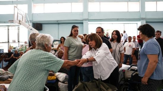 Κατερίνα Σακελλαροπούλου: Επισκέφθηκε τις πληγείσες περιοχές σε Καρδίτσα και Βόλο