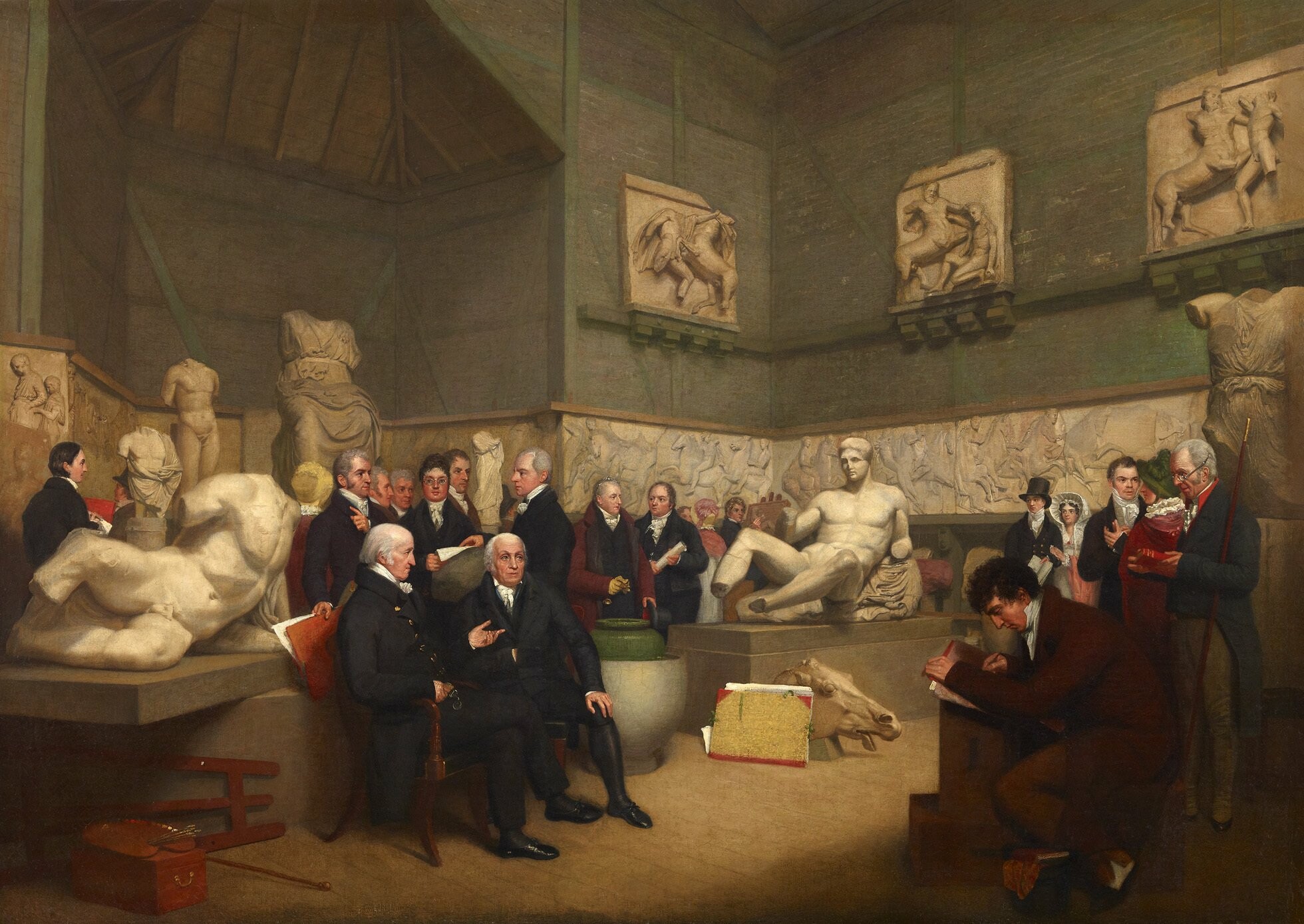 Άρτσιμπαλντ Άρτσερ, Η προσωρινή αίθουσα για τα Γλυπτά του Έλγιν, το 1819