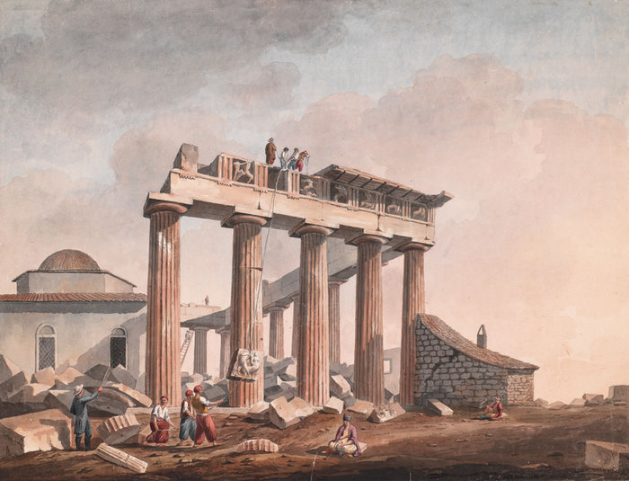 Έντουαρντ Ντόντουελ, Η αφαίρεση των Γλυπτών του Παρθενώνα από τον λόρδο Έλγιν, 1801