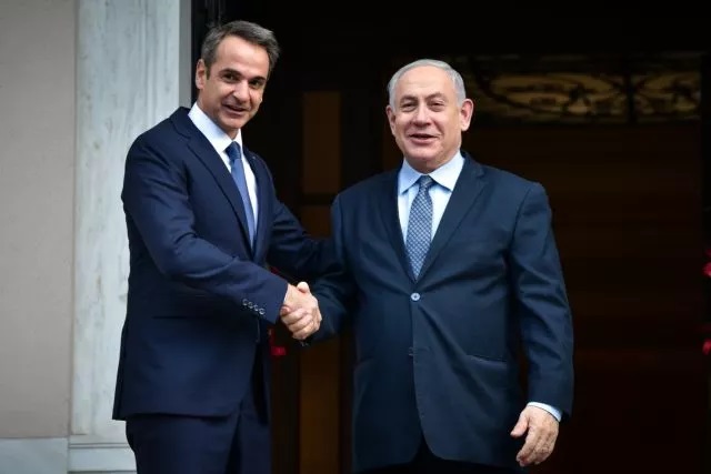 Ο Πρωθυπουργός Κυριάκος Μητσοτάκης με τον Ισραηλινό Πρωθυπουργό, Μπενιαμίν Νετανιάχου