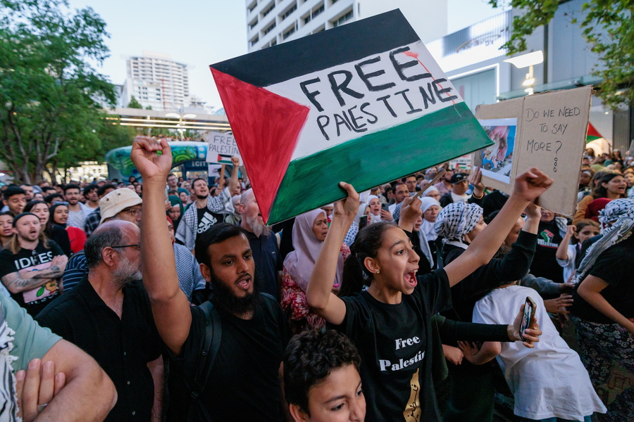 Διαδηλωτές υπέρ της Παλαιστίνης στην Αυστραλία