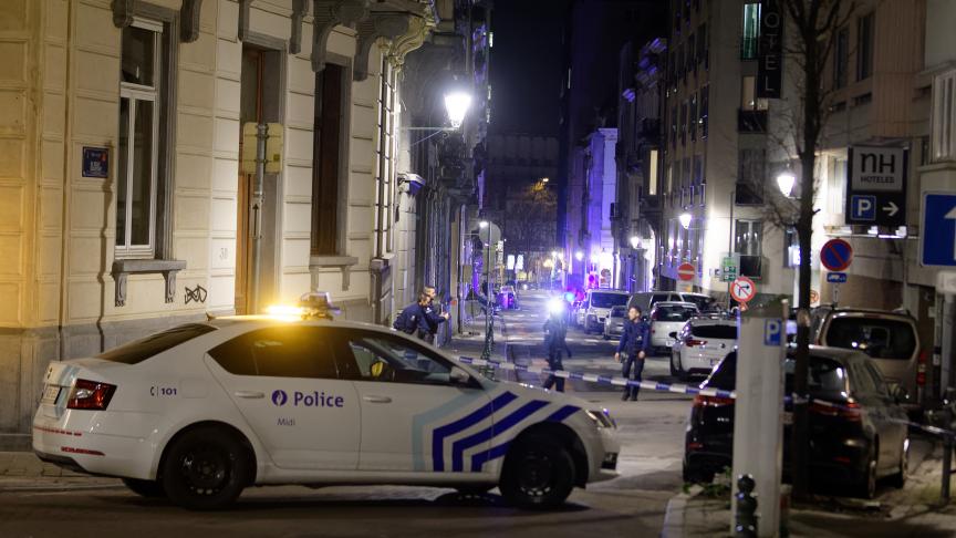 περιπολικό στις Βρυξέλλες μετά από τρομοκρατική επίθεση