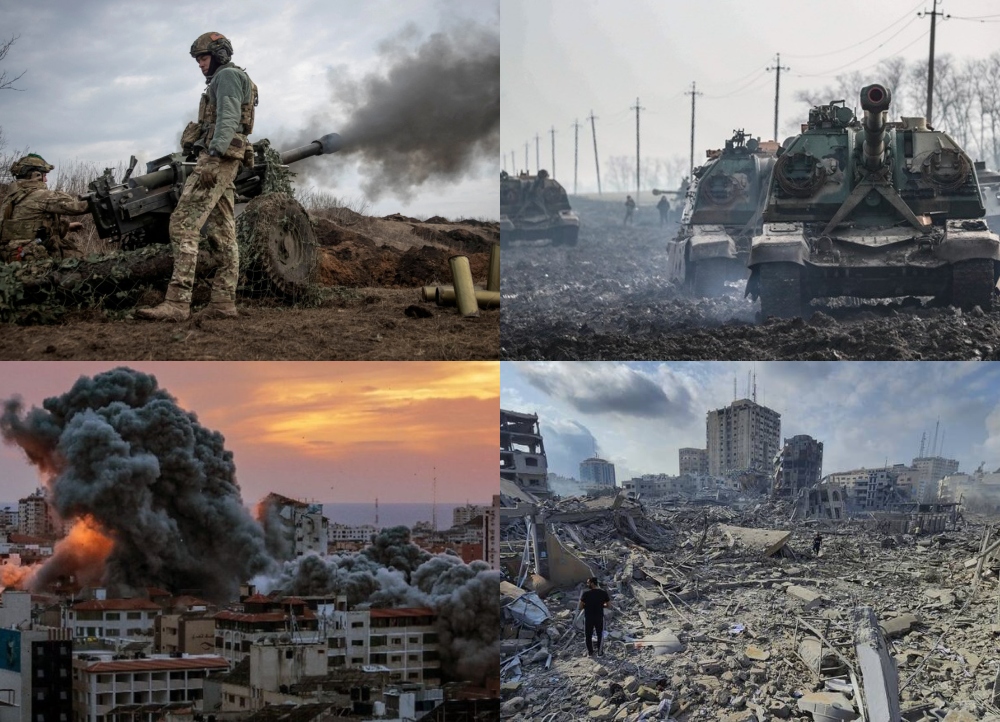 Εικόνες από τους πολέμους σε Ουκρανία και Παλαιστίνη