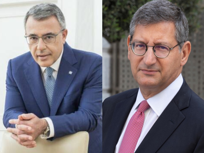 Βασίλης Ψάλτης, CEO Alpha Bank και Παύλος Μυλωνάς, CEO Εθνική Τράπεζα