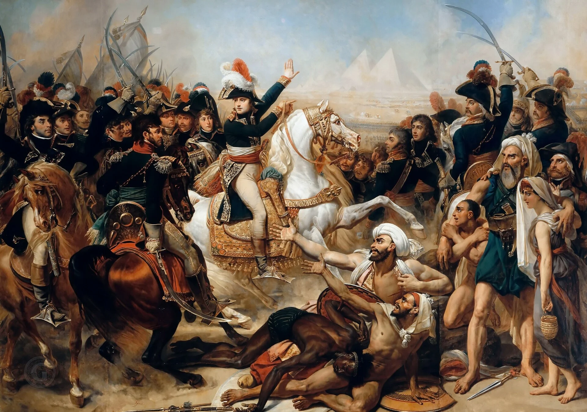 Ζαν Γκρο «Ο Ναπολέων εμψυχώνει τους στρατιώτες του πριν από τη μάχη των Πυραμίδων» (1810)