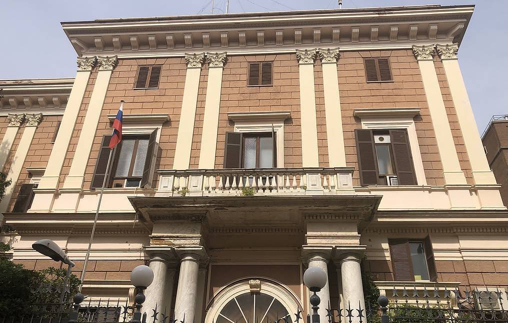 Το κτίριο της Ρωσικής πρεσβείας στη Ρώμη