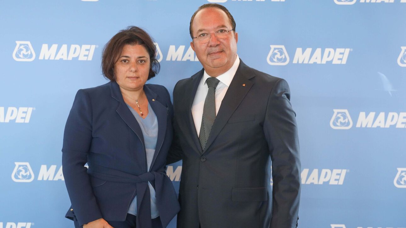 Veronica Squinzi, CEO & Co-owner της Mapei S.p.A & Δρ. Σπύρος Παπαγιαννάκης, Γενικός Διευθυντής Mapei Hellas