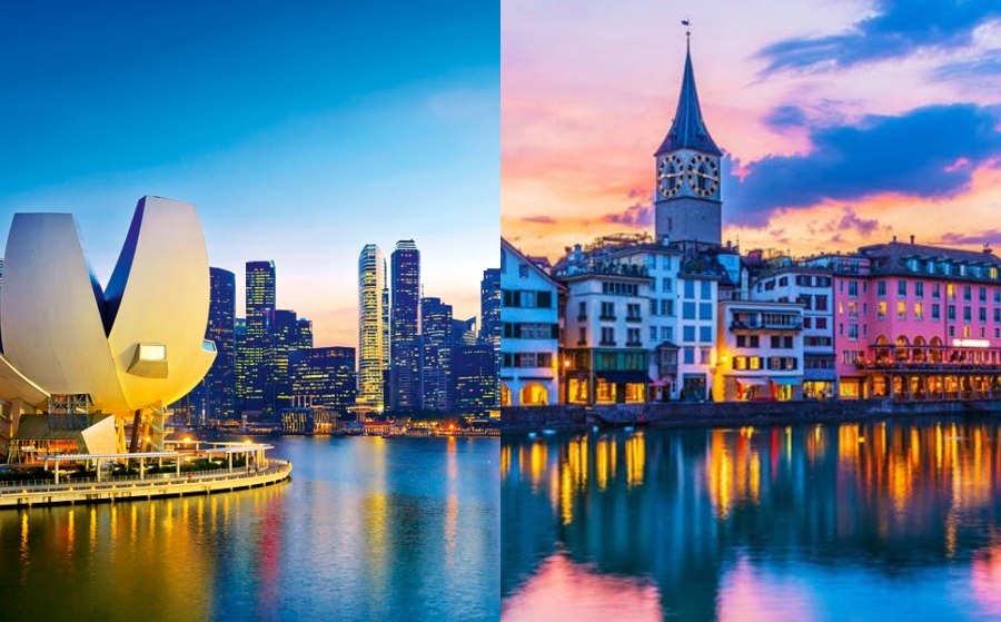 Σιγκαπούρη, Ζυρίχη, από τις πιο ακριβές πόλεις στον κόσμο