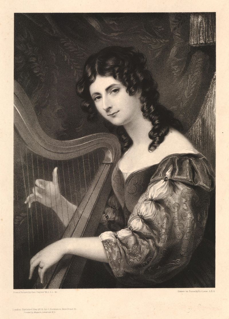 Η λαίδη Μαίρη Νίσμπετ-Χάμιλτον παίζοντας άρπα, 1832