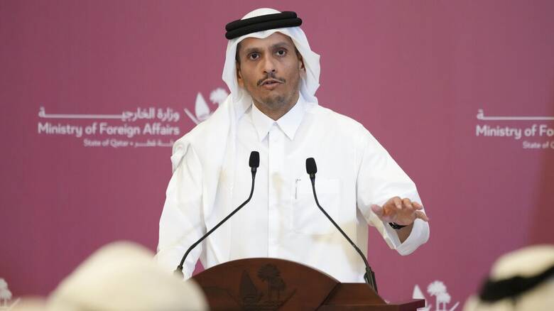Ο υπουργός Εξωτερικών του Κατάρ, Σεΐχης Μοχάμεντ Μπιν Αμπντουλραχμάν αλ-Θάνι