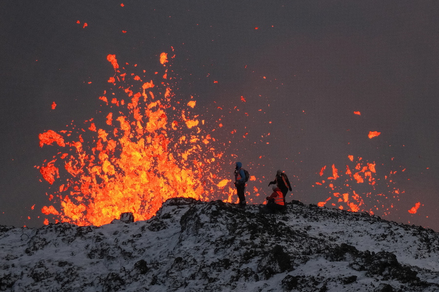 Το ηφαίστειο στην Ισλανδία (ΑΠΕ-ΜΠΕ)