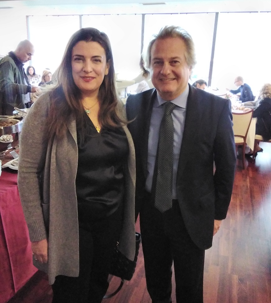 Έλπη Πετράκη, Πρόεδρος της WISTA και Χαράλαμπος Σημαντώνης, Πρόεδρος της ΕΕΝΜΑ