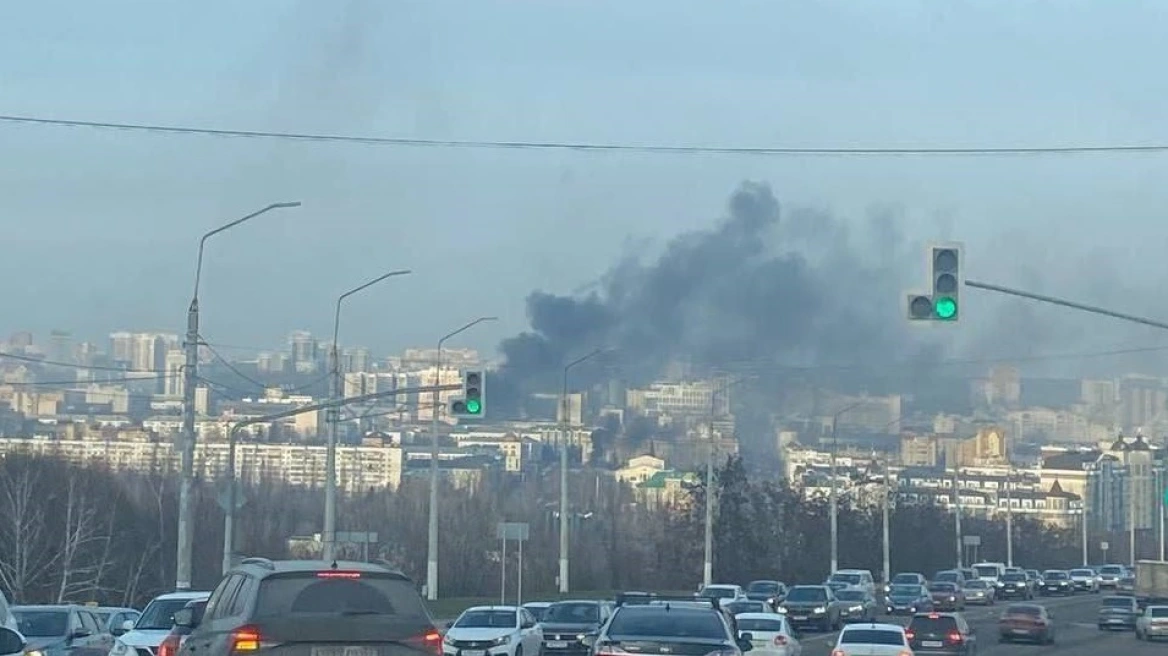 Καπνοί στο κέντρο του Μπέλγκοροντ, μετά από ουκρανική επίθεση