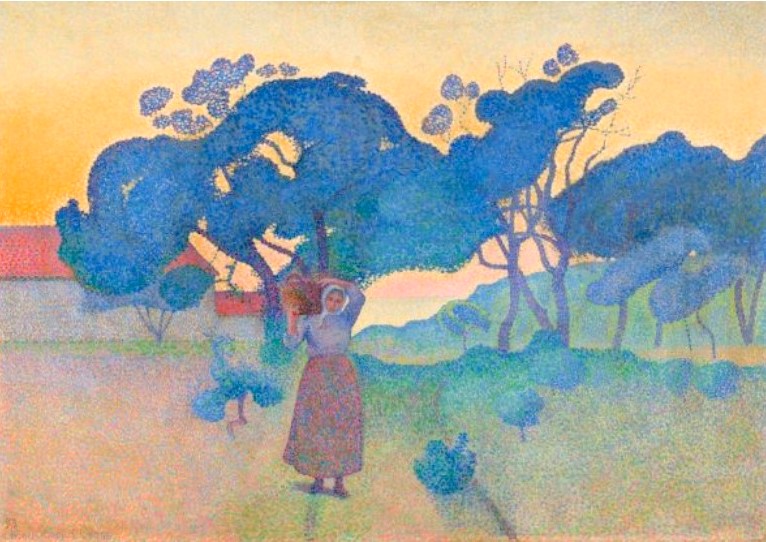 Ανρί-Εντμόν Κρος « Το αγρόκτημα (βράδυ)», 1893. Στο Ίδρυμα Βασίλη & Ελίζα Γουλανδρή