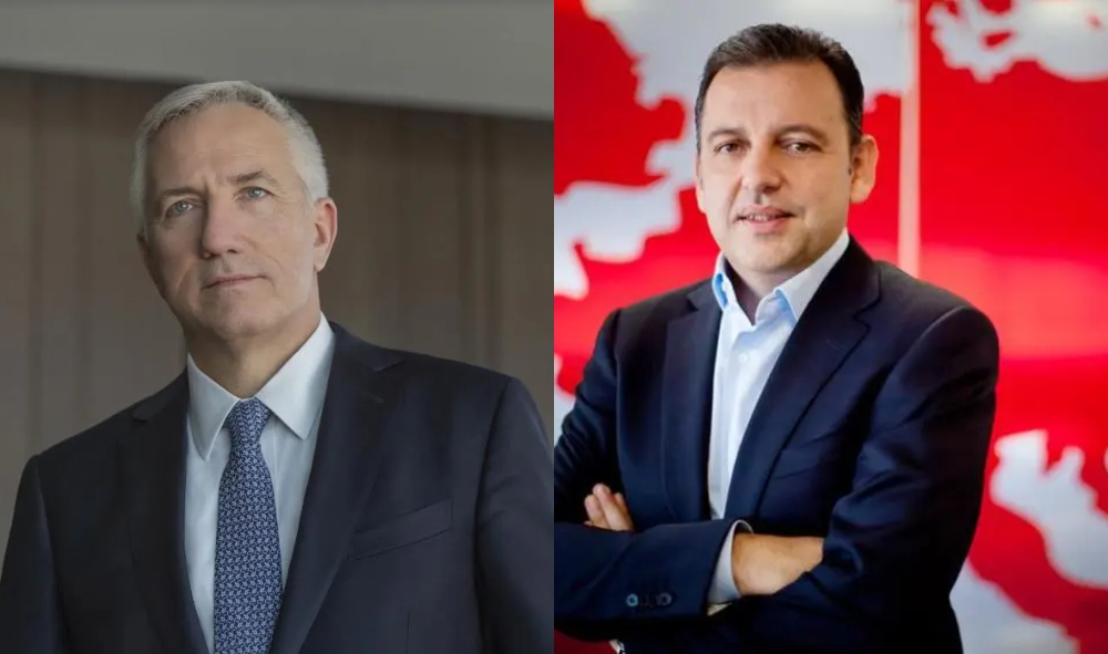 Μιχάλης Τσαμάζ, CEO του ΟΤΕ - Χάρης Μπρουμίδης, CEO της Vodafone
