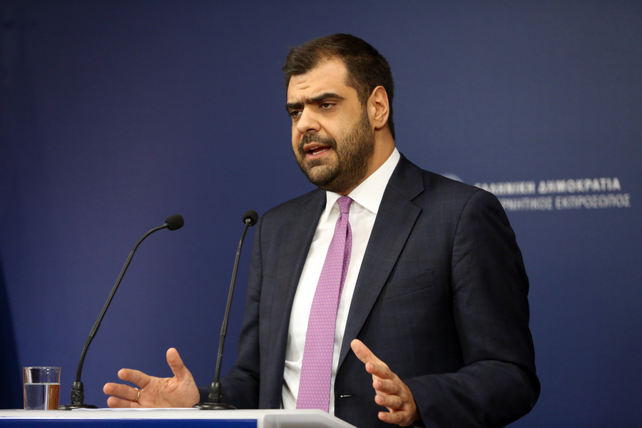 Ο υφυπουργός παρά τω πρωθυπουργώ και Κυβερνητικός Εκπρόσωπος, Παύλος Μαρινάκης