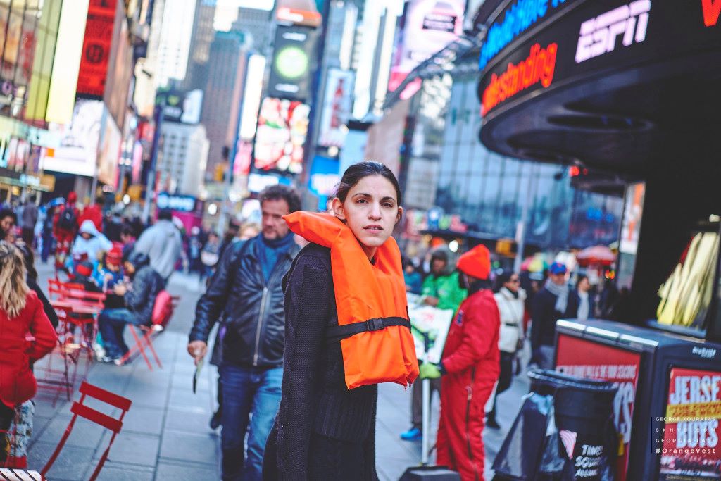 Η Γεωργία Λαλέ στους δρόμους της Νέας Υόρκης στο πλαίσιο της καμπάνιας #OrangeVest