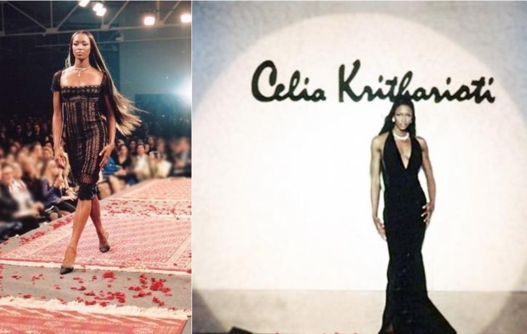 Η Naomi Campbell στην πασαρέλα της Celia Kritharioti