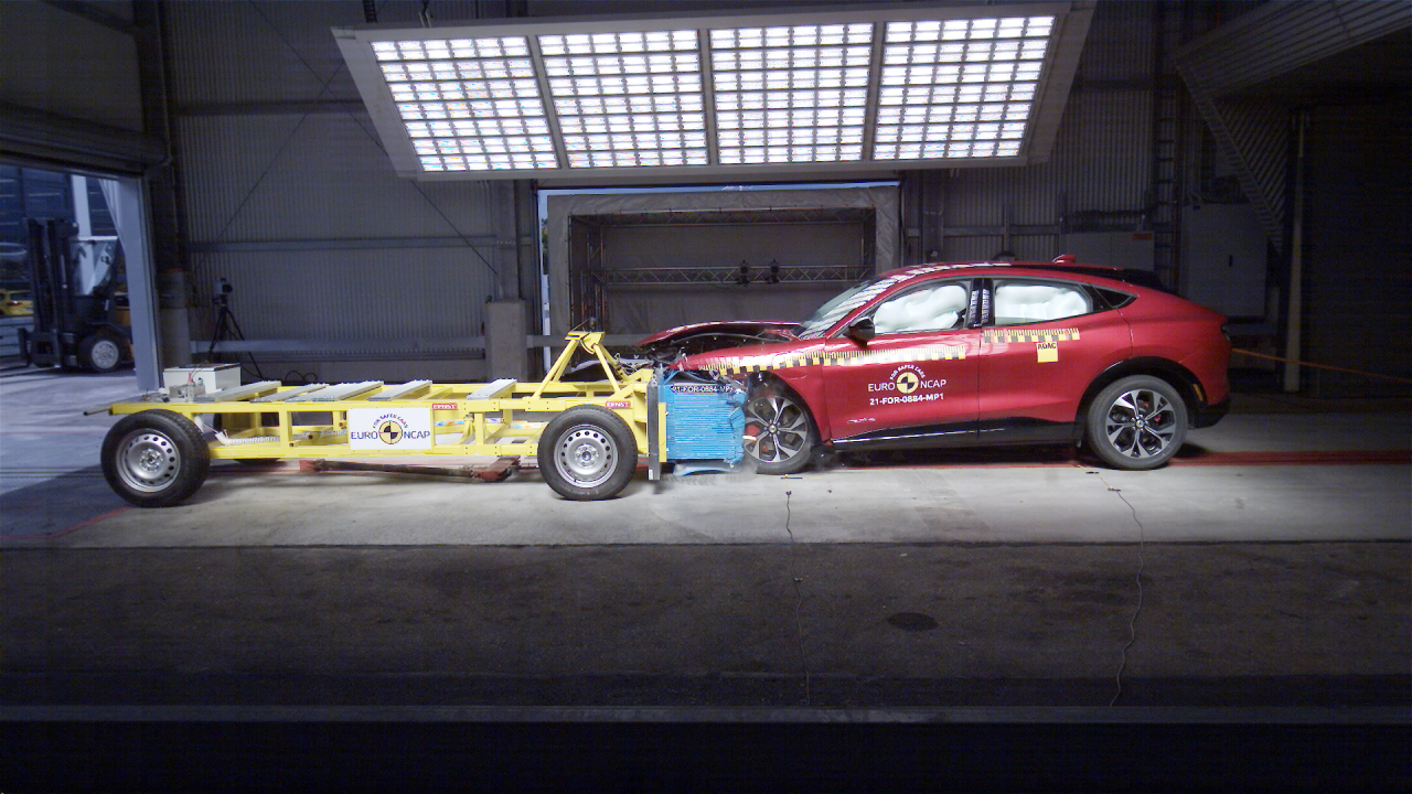 Η Ford Mustang Mach E έλαβε βαθμολογία 5 αστέρων στα crash test του Euro NCAP