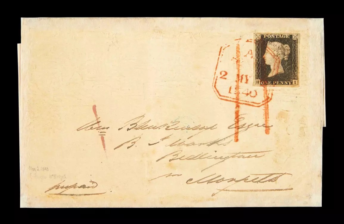 Η επιστολή και το πρώτο γραμματόσημο