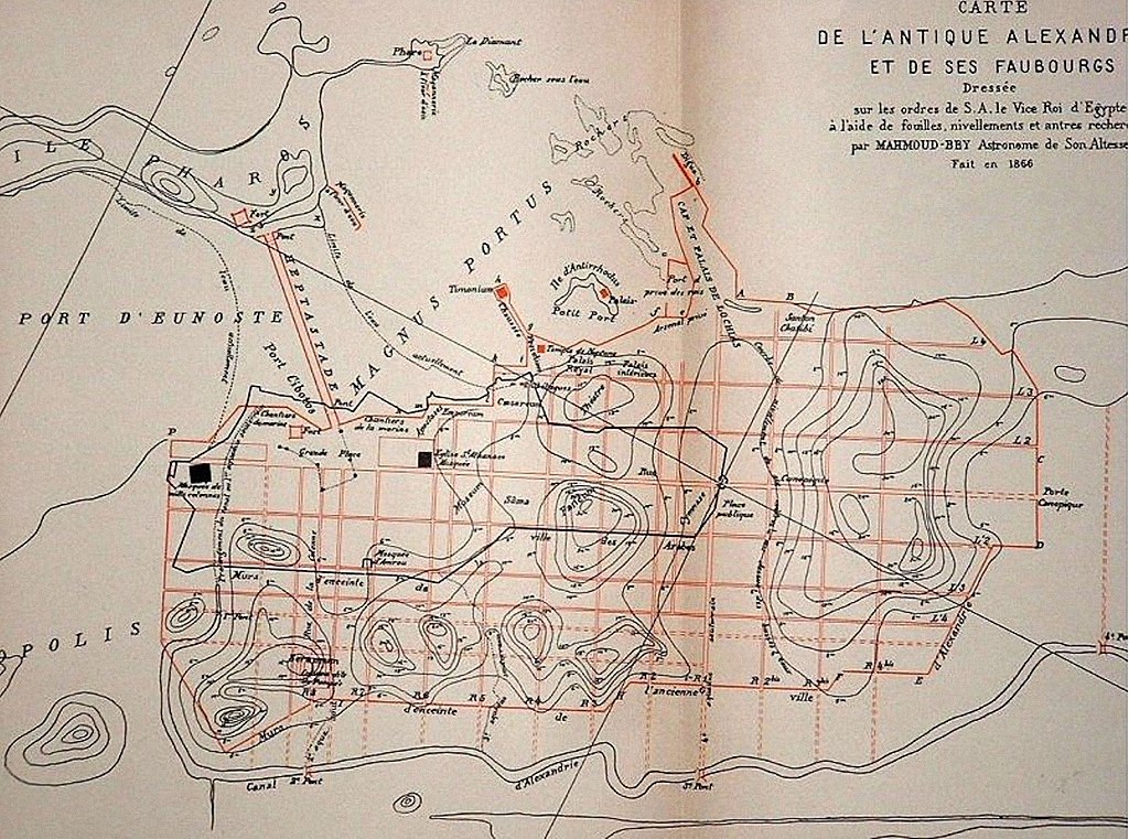Χάρτης της Αλεξάνδρειας (Μαχμούντ Μπέη -1872)