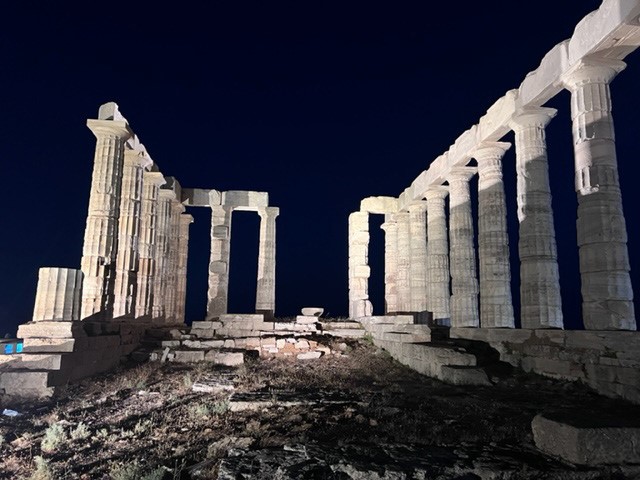 Νέος φωτισμός για το ναό του Ποσειδώνα στο Σούνιο (φωτομετρική απεικόνιση)
