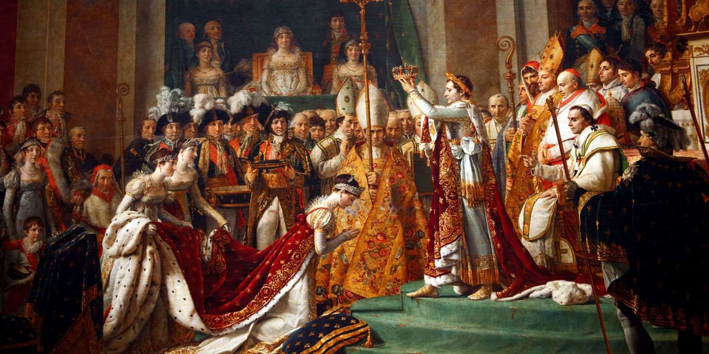 Η ανάδειξη του αυτοκράτορα Ναπολέοντα και η στέψη της αυτοκράτειρας Ζοζεφίνας στην Νοτρ Νταμ στις 2 Δεκεμβρίου 1804 από τον Ζακ-Λουί Νταβίντ (1804–07)