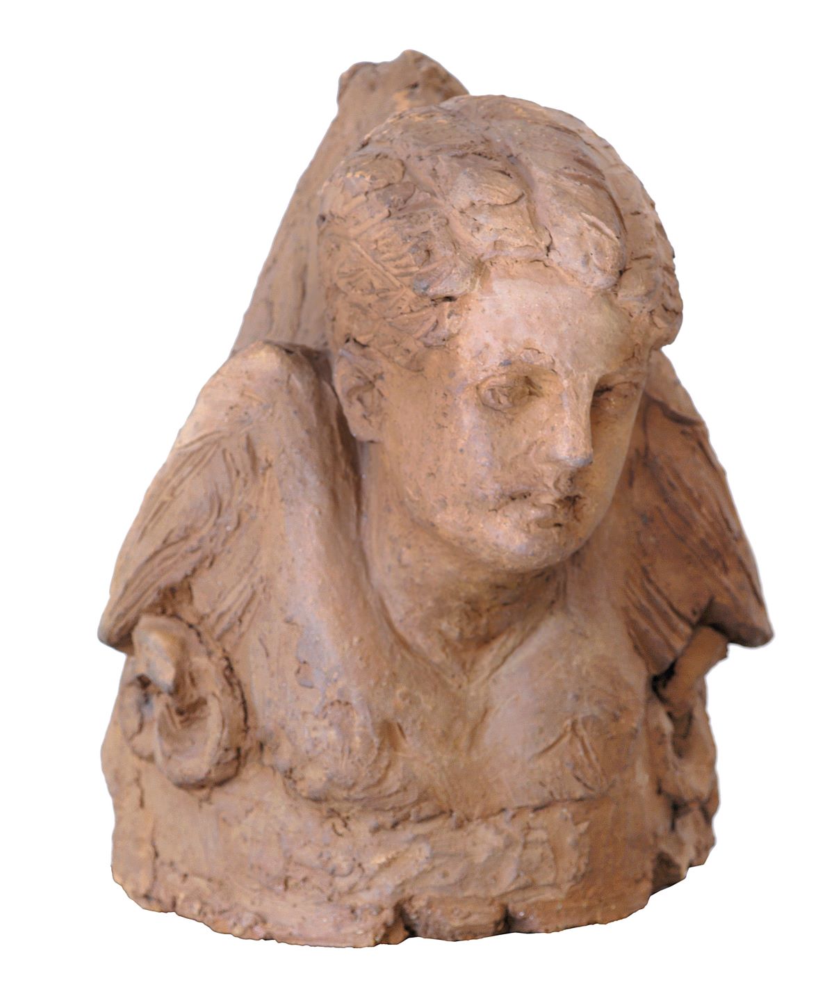 Γιαννούλης Χαλεπάς (1851-1938), Πρόπλασμα προτομής αγγέλου. Κληροδότημα Αθανάσιου Κωνσταντινίδη- Μουσείο Μπενάκη
