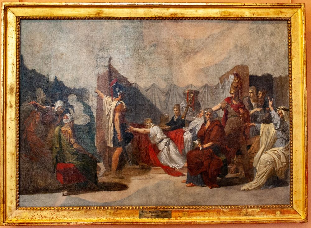 Ο Φιλώτας παρακαλεί τον Αλέξανδρο να δείξει έλεος σε έργο του 19ου αιώνα του Πιερ-Ναρκίς Γκεράν - Μέγας Αλέξανδρος