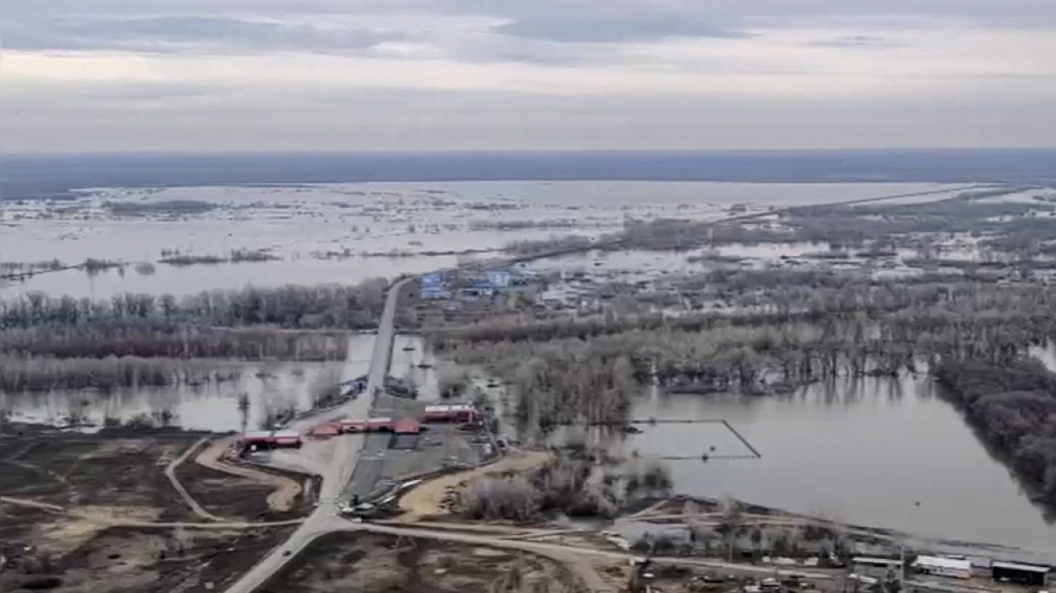 Πλημμυρισμένο τοπίο στη Ρωσία